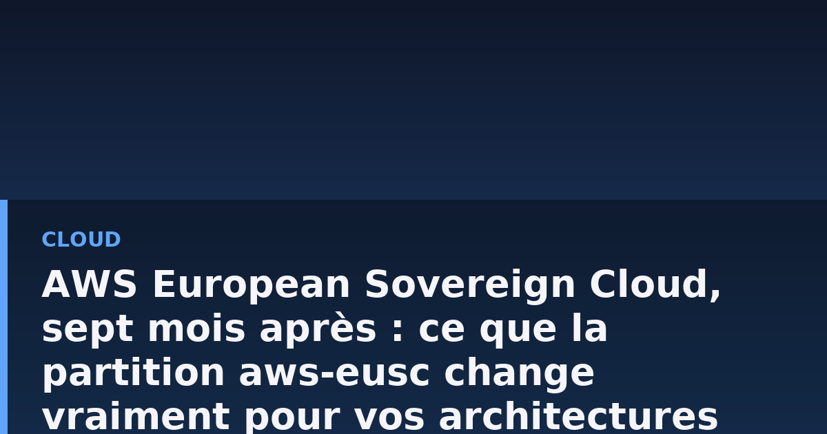 Schéma conceptuel de deux partitions cloud isolées reliées uniquement par des flux applicatifs, sur fond de carte de l'Europe