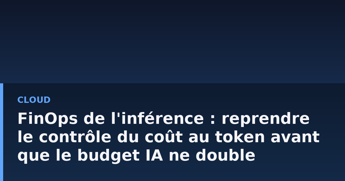 Tableau de bord de suivi des coûts d'inférence IA affichant des courbes de consommation de tokens et d'utilisation GPU