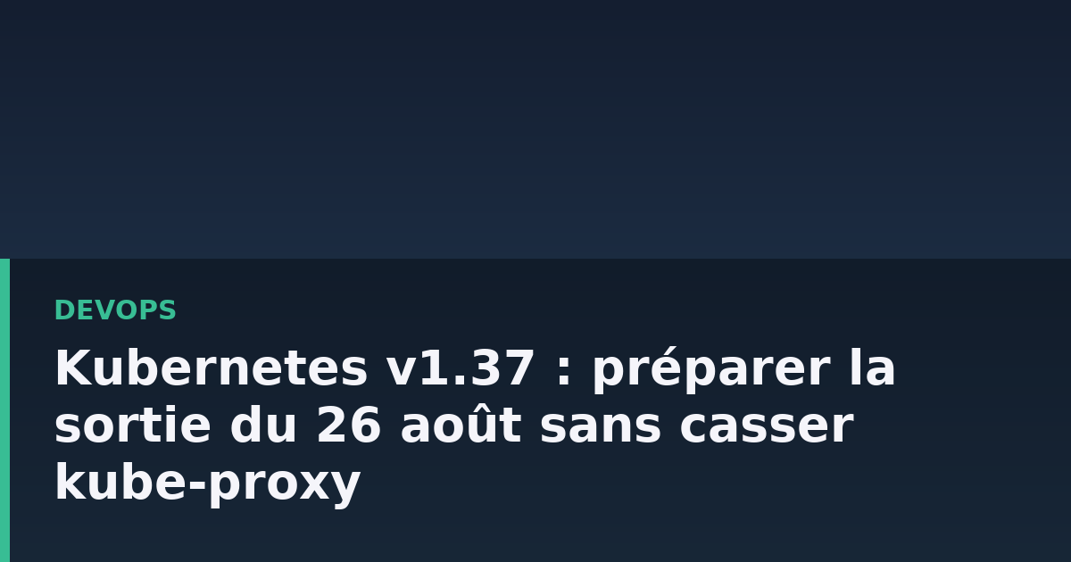 Schéma abstrait d'un cluster Kubernetes avec des chaînes de règles réseau en cours de migration