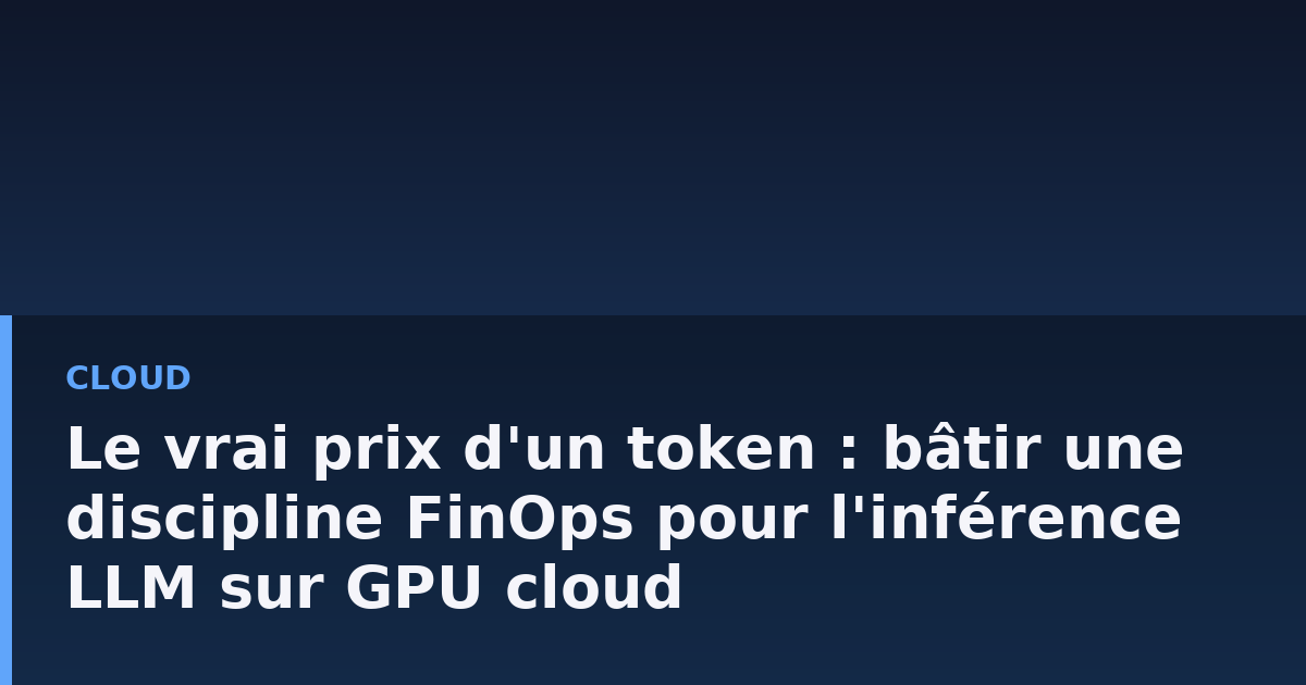 Tableau de bord d'observabilité affichant des courbes de consommation de tokens et de taux d'occupation GPU