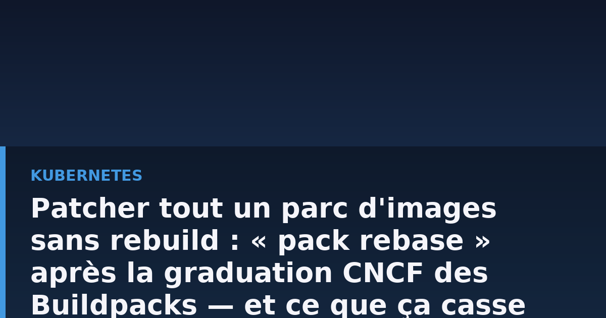 Schéma d'une image de conteneur dont la couche de base est remplacée, avec les couches applicatives conservées au-dessus